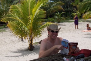 Just a little beach reading in Guatemala...
