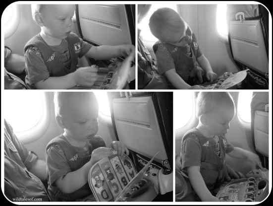 Busy Toddler's Plane Ride | WildTalesof.com