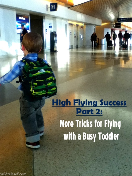 High Flying Success Part 2: More Tricks for Flying with a Busy Toddler | WildTalesof.com